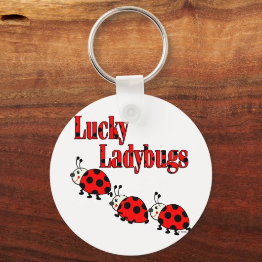 Lucky Little Ladybugs Sleutelhanger (Voorkant)