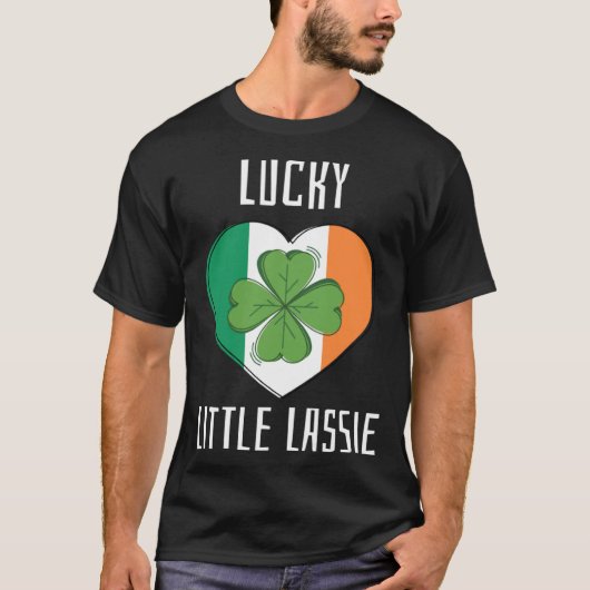 Lucky Little Lassie Teacher St Patrick's Day Party T-shirt (Voorkant)