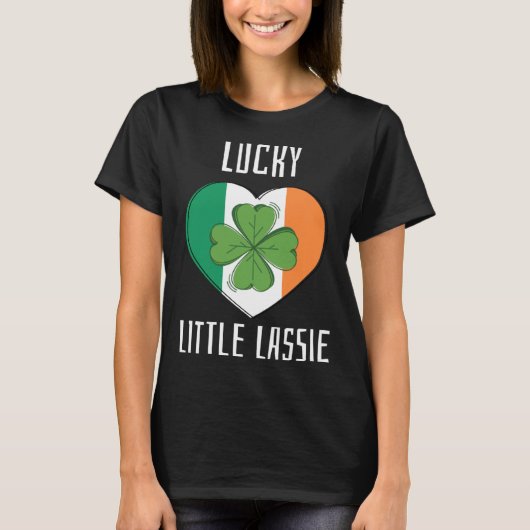 Lucky Little Lassie Teacher St Patrick's Day Party T-shirt (Voorkant)