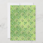 Lucky Little Leprechaun St. Patrick's Baby shower Kaart (Achterkant)
