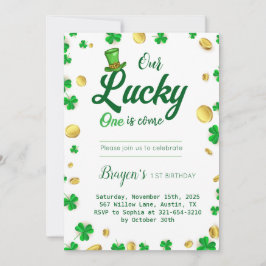 Lucky Little One - St. Patrick's Day Baby shower Kaart