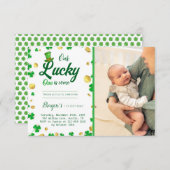 Lucky Little One - St. Patrick's Day Baby shower Kaart (Voorkant / Achterkant)
