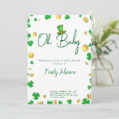 Lucky Little One - St. Patrick's Day Baby shower Kaart (Staand voorkant)