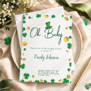 Lucky Little One – St. Patrick's Day Babyborrel  Kaart