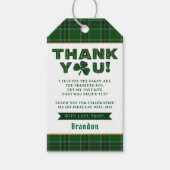 Lucky Little Shamrock 1e Verjaardag Bedankt Cadeaulabel (Voorkant)