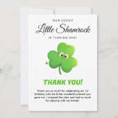 Lucky Little Shamrock 1e verjaardag Kaart (Voorkant)