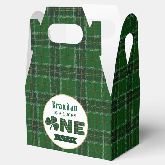 Lucky Little Shamrock 1st Birthday Bedankdoosjes (Geopend)