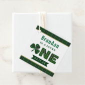 Lucky Little Shamrock 1st Birthday Bedankjes Labels (In situ)