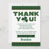 Lucky Little Shamrock 1st Birthday Bedankkaart (Voorkant)