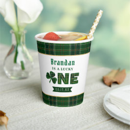Lucky Little Shamrock 1st Birthday Party Papieren Bekers