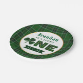 Lucky Little Shamrock 1st Birthday Party Papieren Bordje (Gekanteld)