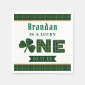 Lucky Little Shamrock 1st Birthday Party Servet (Voorkant)