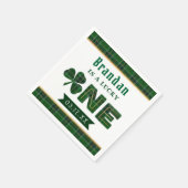 Lucky Little Shamrock 1st Birthday Party Servet (Hoek)