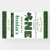 Lucky Little Shamrock 1st Birthday Welkom Spandoek (Horizontaal)