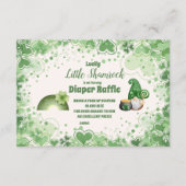 Lucky Little Shamrock Baby shower Diapper Raffle Informatiekaartje (Voorkant)