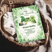 Lucky Little Shamrock Baby shower Diapper Raffle Informatiekaartje