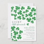 Lucky Little Shamrock Baby shower Kaart (Voorkant)