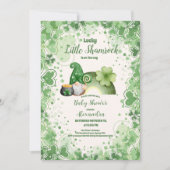 Lucky Little Shamrock Baby shower Kaart (Voorkant)