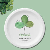 Lucky Little Shamrock Baby shower Papieren Bordje