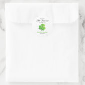 Lucky Little Shamrock Clover 1e verjaardag Ronde Sticker (Tas)