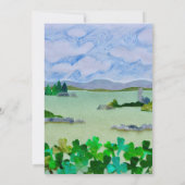 Lucky Little Shamrock Eerste Verjaardag Kaart (Achterkant)