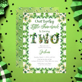 Lucky Little Shamrock Iers 2e Verjaardagsfeest Kaart