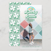 Lucky Little Shamrock Pregnancy Announding Aankondiging (Voorkant / Achterkant)