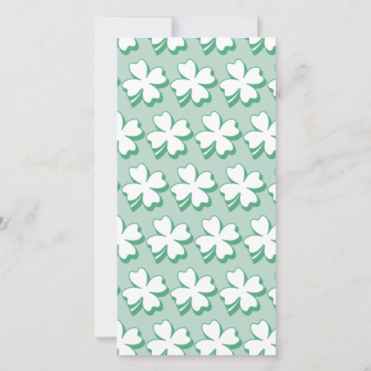 Lucky Little Shamrock Pregnancy Announding Aankondiging (Achterkant)