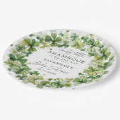 Lucky Little Shamrock Spring Clover Baby shower Papieren Bordje (Gekanteld)