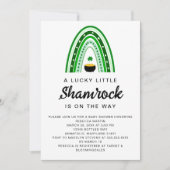 Lucky Little Shamrock St. Patrick's Baby Shower Kaart (Voorkant)