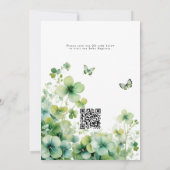 Lucky Little Shamrock St Patrick's Baby Shower  Kaart (Achterkant)