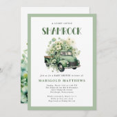 Lucky Little Shamrock St Patrick's Baby Shower  Kaart (Voorkant / Achterkant)