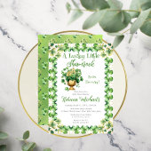 Lucky Little Shamrock St. Patrick's Baby shower Kaart