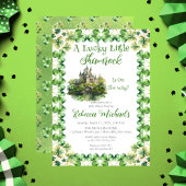 Lucky Little Shamrock St. Patrick's Baby shower Kaart