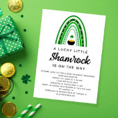 Lucky Little Shamrock St. Patrick's Baby Shower Kaart