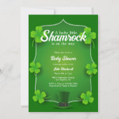 Lucky Little Shamrock St Patricks Day Baby shower Kaart (Voorkant)