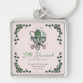 Lucky Little Shamrock St Patricks Day Baby shower Sleutelhanger