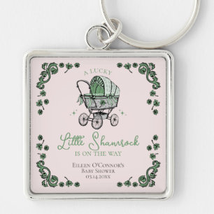 Lucky Little Shamrock St Patricks Day Baby shower Sleutelhanger