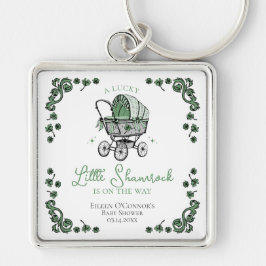 Lucky Little Shamrock St Patricks Day Baby shower Sleutelhanger