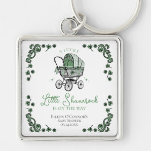 Lucky Little Shamrock St Patricks Day Baby shower Sleutelhanger