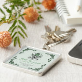 Lucky Little Shamrock St Patricks Day Baby shower Sleutelhanger (Zijkant)