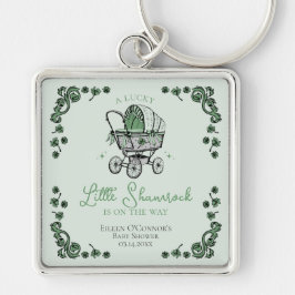 Lucky Little Shamrock St Patricks Day Baby shower Sleutelhanger