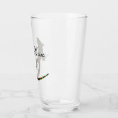 Lucky Lizard Personaliseer Naam en Datum Glas (Links)