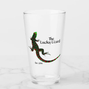 Lucky Lizard Personaliseer Naam en Datum Glas