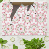 Lucky Llama & Butterfly Pink  keukenhanddoek (Gevouwen)