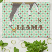 Lucky Llama & Butterfly Retro keukenhanddoeken (Gevouwen)