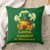 Lucky Loaded Blessed St Patrick’s Day - almofada Kussen (Deken)