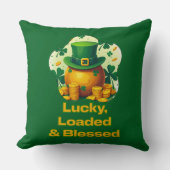 Lucky Loaded Blessed St Patrick’s Day - almofada Kussen (Voorkant)