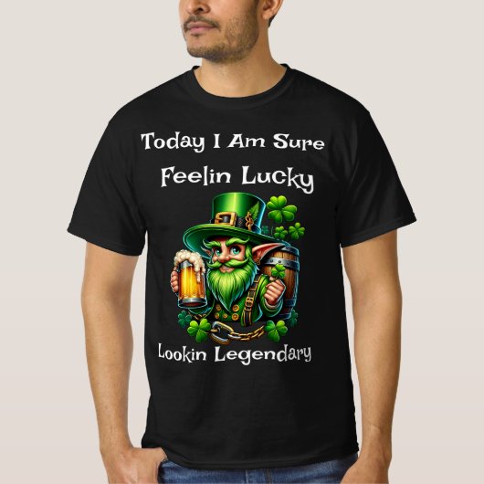Lucky Look Legendary Zwart T-shirt (Voorkant)