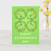 Lucky Loops St. Patrick's Day Kaart (Gele Bloem)